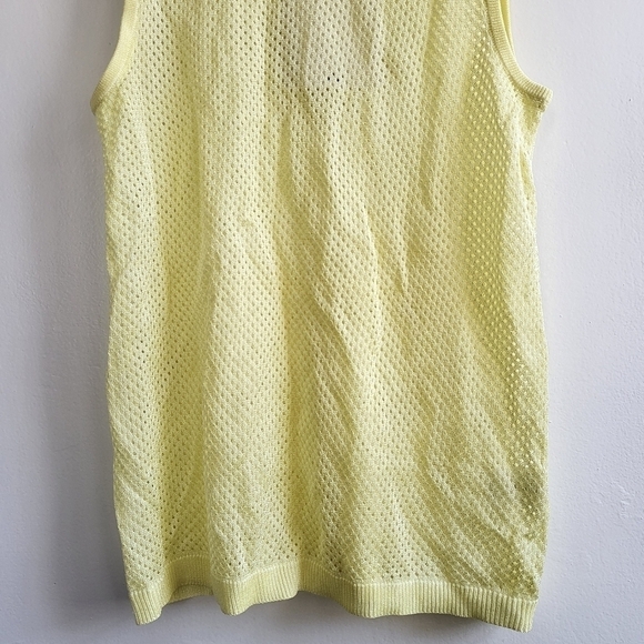 New Tibi SSENSE Exclusive Citron Crispy Viscose Mesh Tank Top NWT Small - Picture 8 of 12